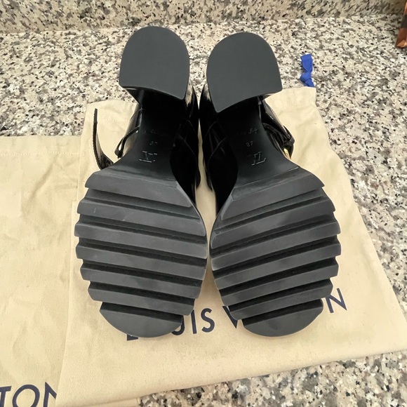 Black Chunky Heel Mary Jane Shoes